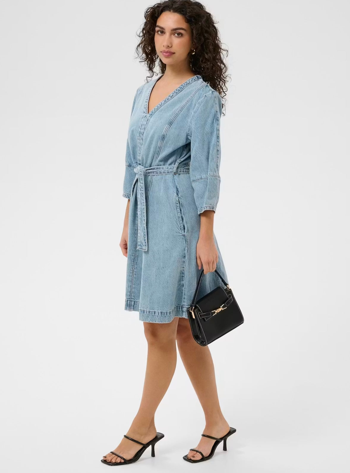 Kaffe KAjordi Denim Dress Light Blue Washed
