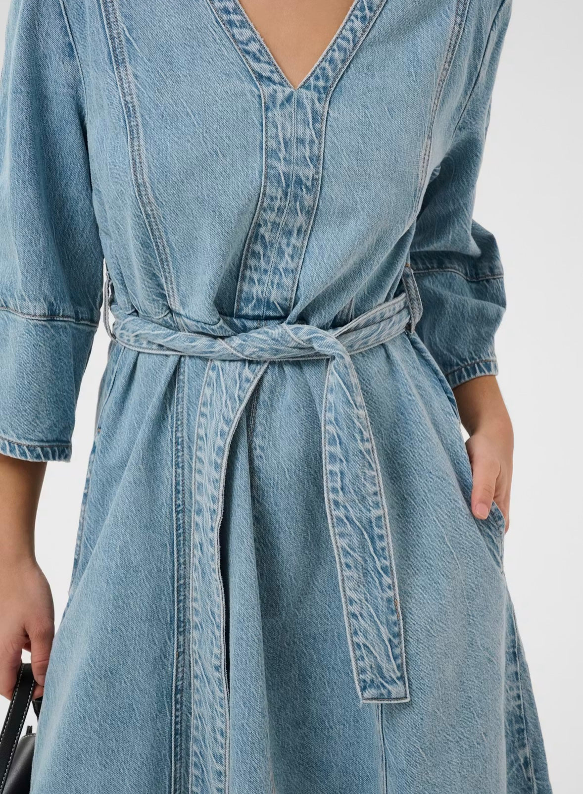 Kaffe KAjordi Denim Dress Light Blue Washed