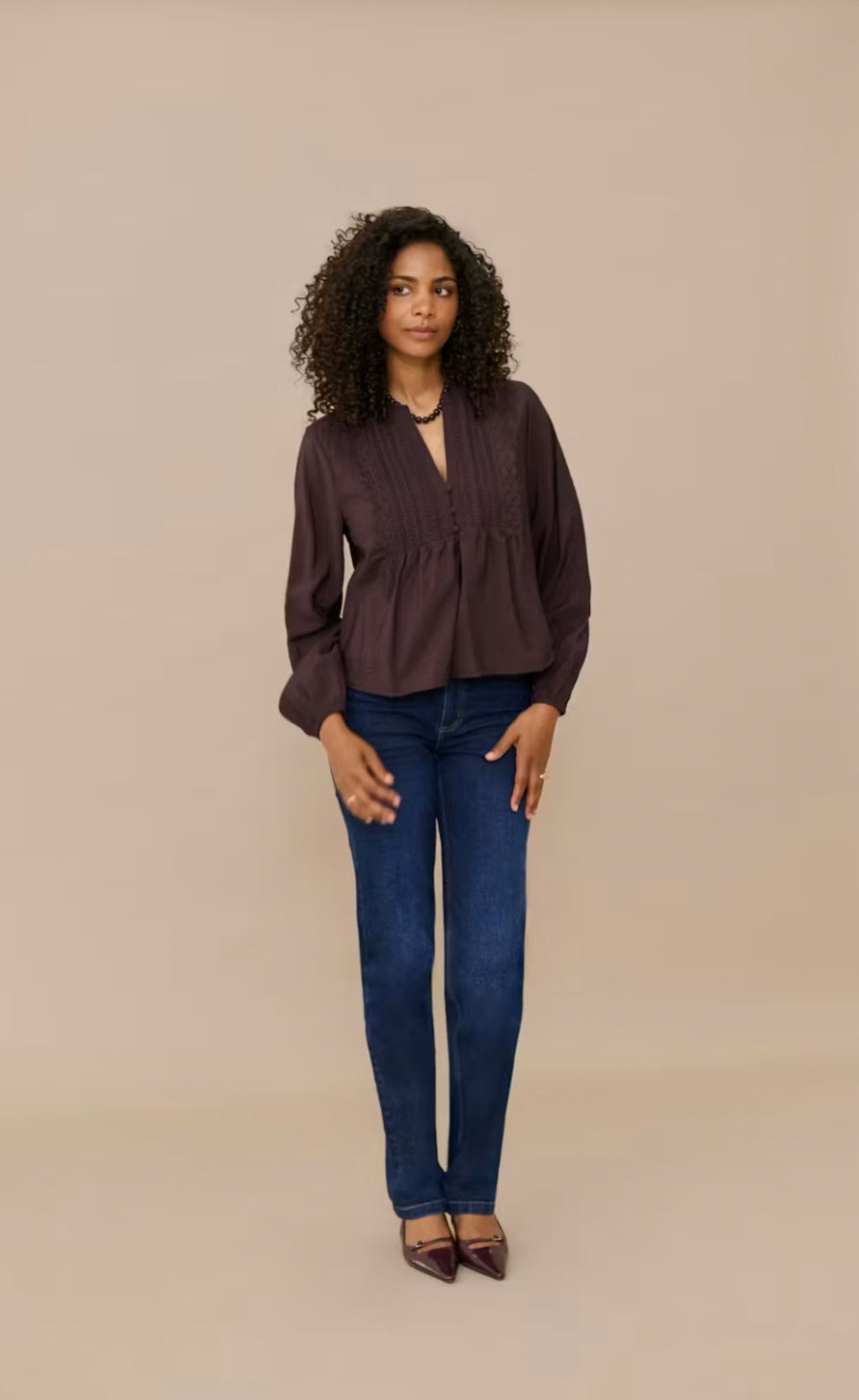 Kaffe KAgalina Blouse Fudge