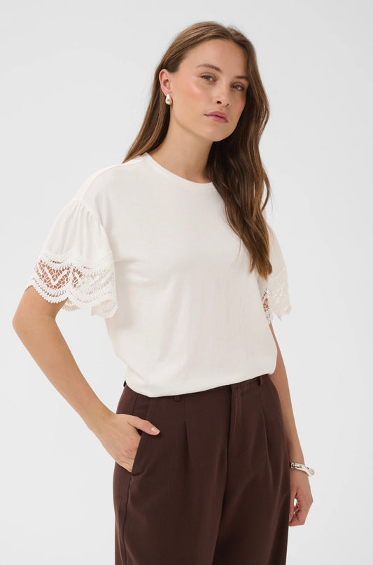 Kaffe KAhermia T-Shirt Chalk