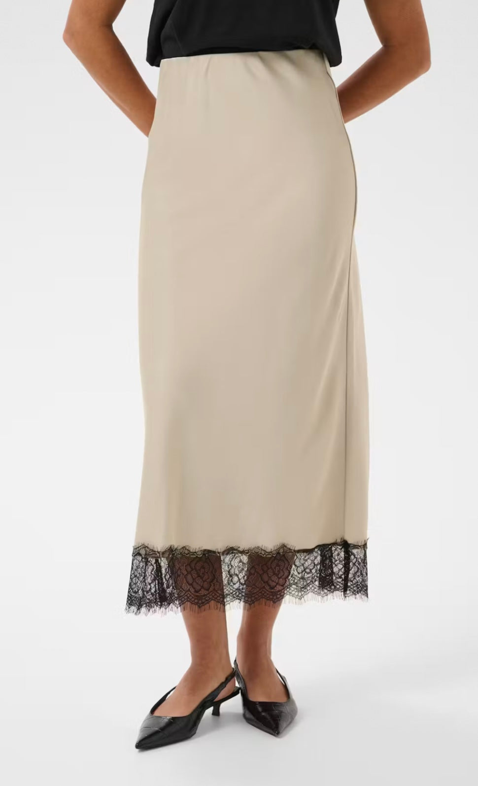 Kaffe KAhill Lace Skirt Feather Gray