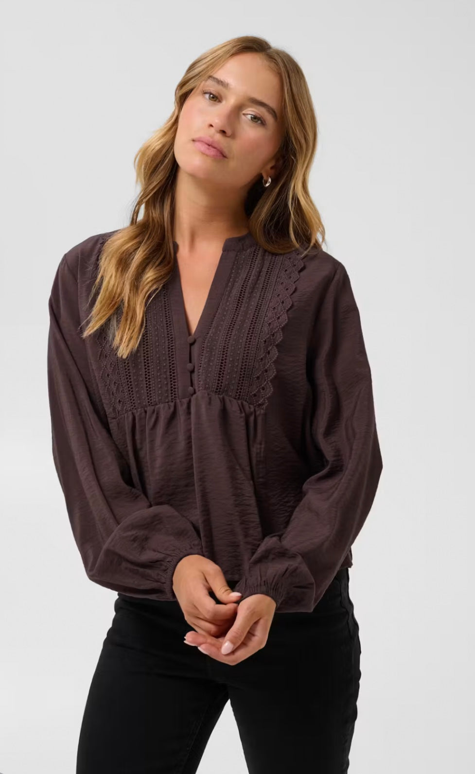 Kaffe KAgalina Blouse Fudge