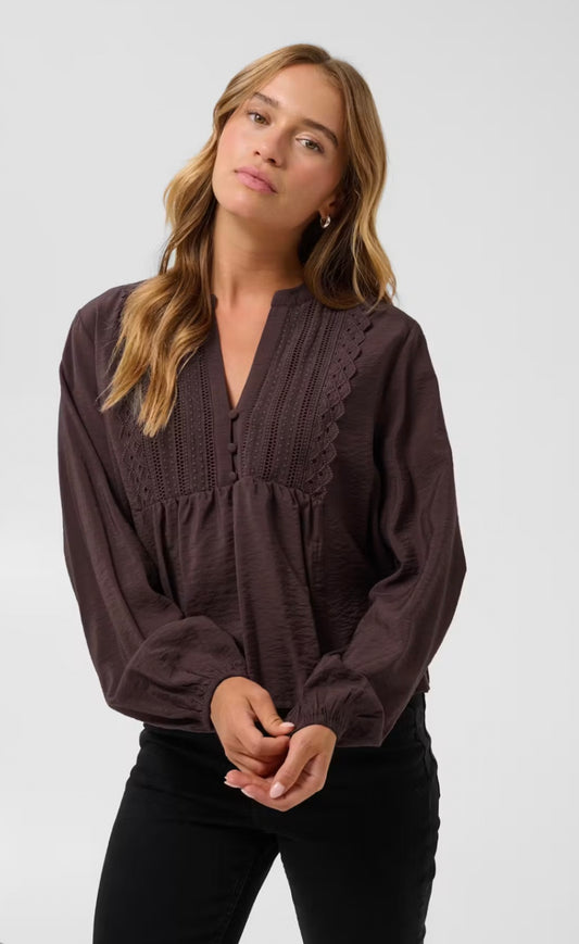 Kaffe KAgalina Blouse Fudge