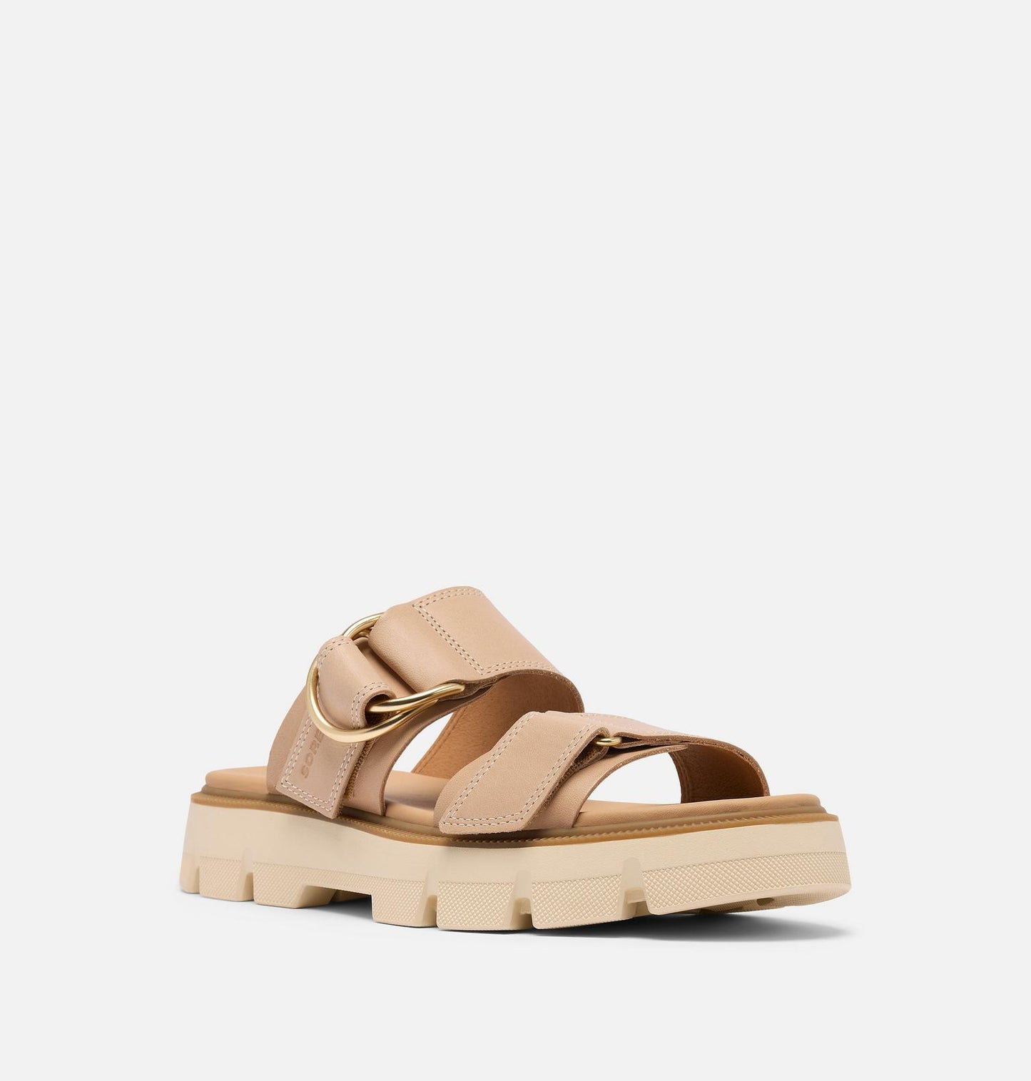 Sorel Rein CB Slide Sandal Honest Beige, Bleached Ceramic