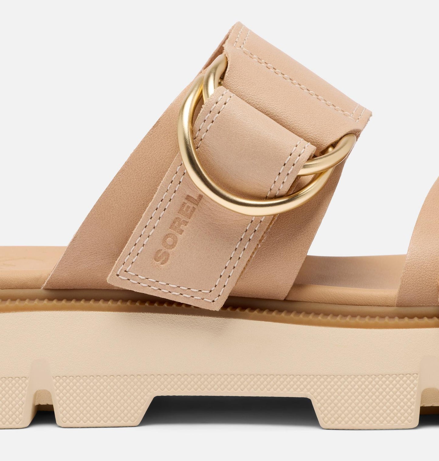 Sorel Rein CB Slide Sandal Honest Beige, Bleached Ceramic