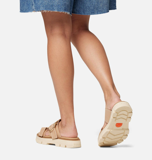 Sorel Rein CB Slide Sandal Honest Beige, Bleached Ceramic