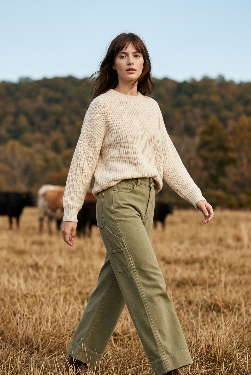 Kaffe KAmimi Cargo Pants Aloe