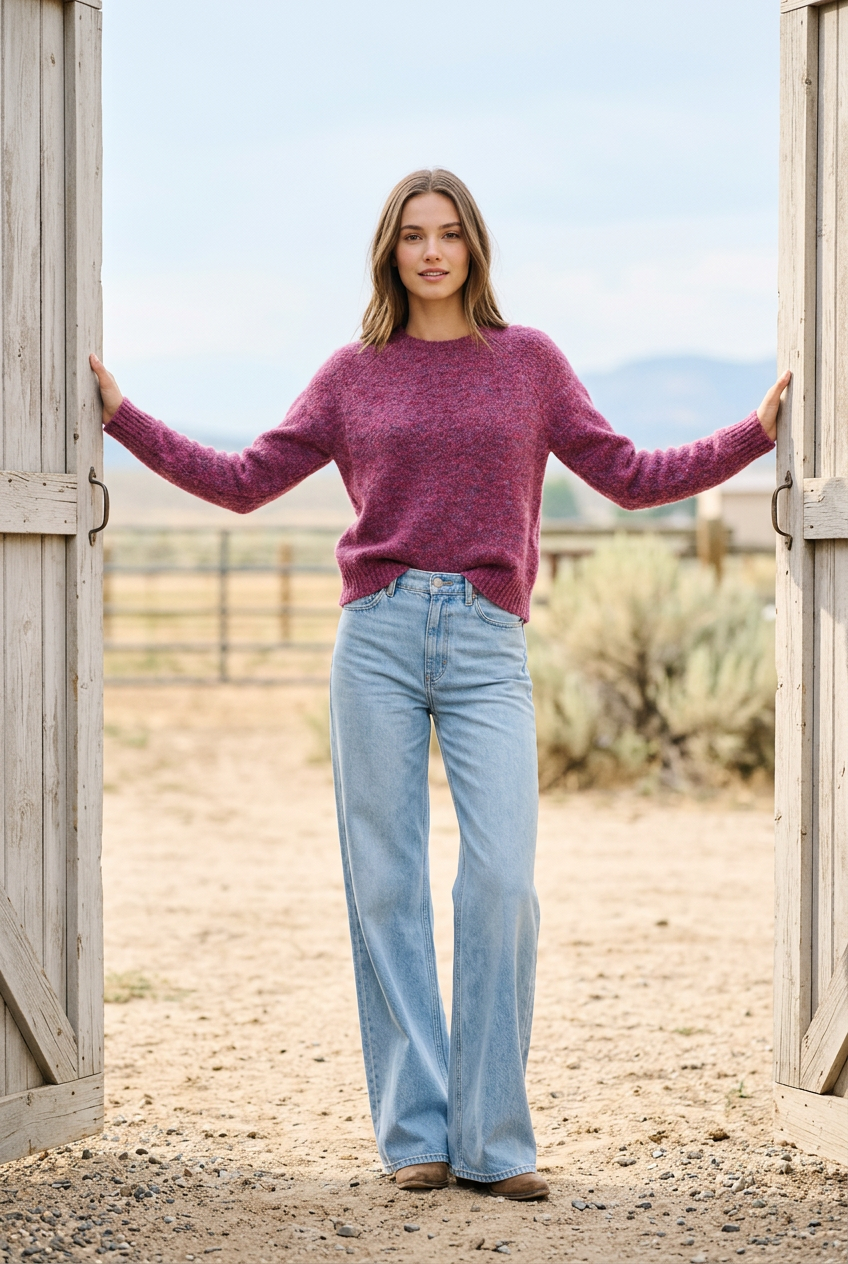 Wild Pony Sweater Fuchsia