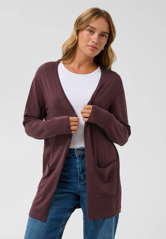Kaffe KAlizza Long Cardigan Fudge