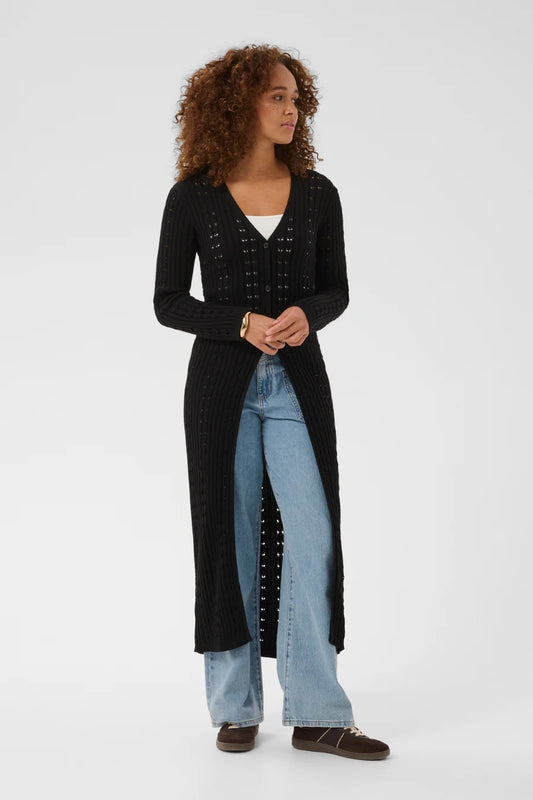 Kaffe KApinta Knit Cardigan Black Deep