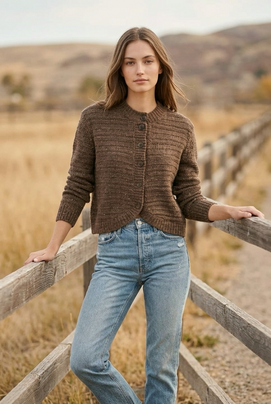 Part Two CeylanPW Cardigan Brown Nepse