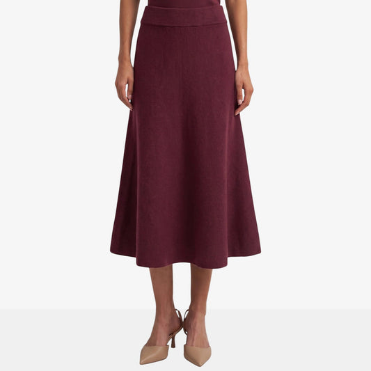 Astrid Clyde Skirt Wine