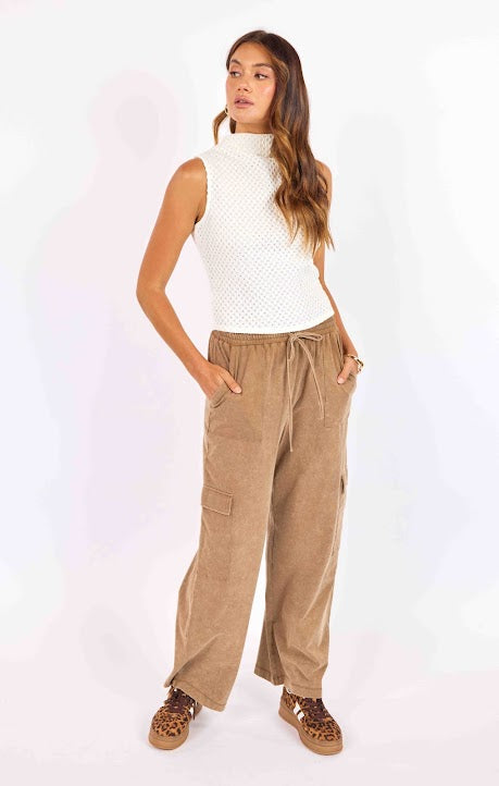 Sage The Label Highline Pull On Pant Taupe