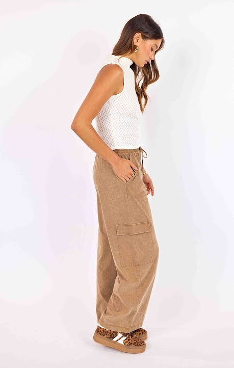 Sage The Label Highline Pull On Pant Taupe