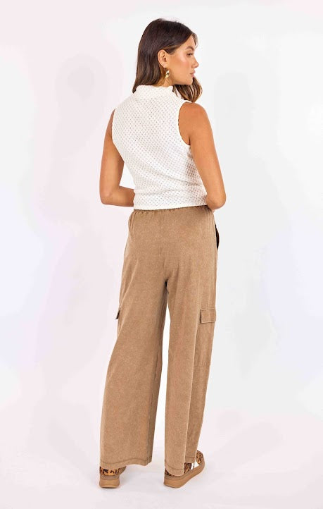 Sage The Label Highline Pull On Pant Taupe