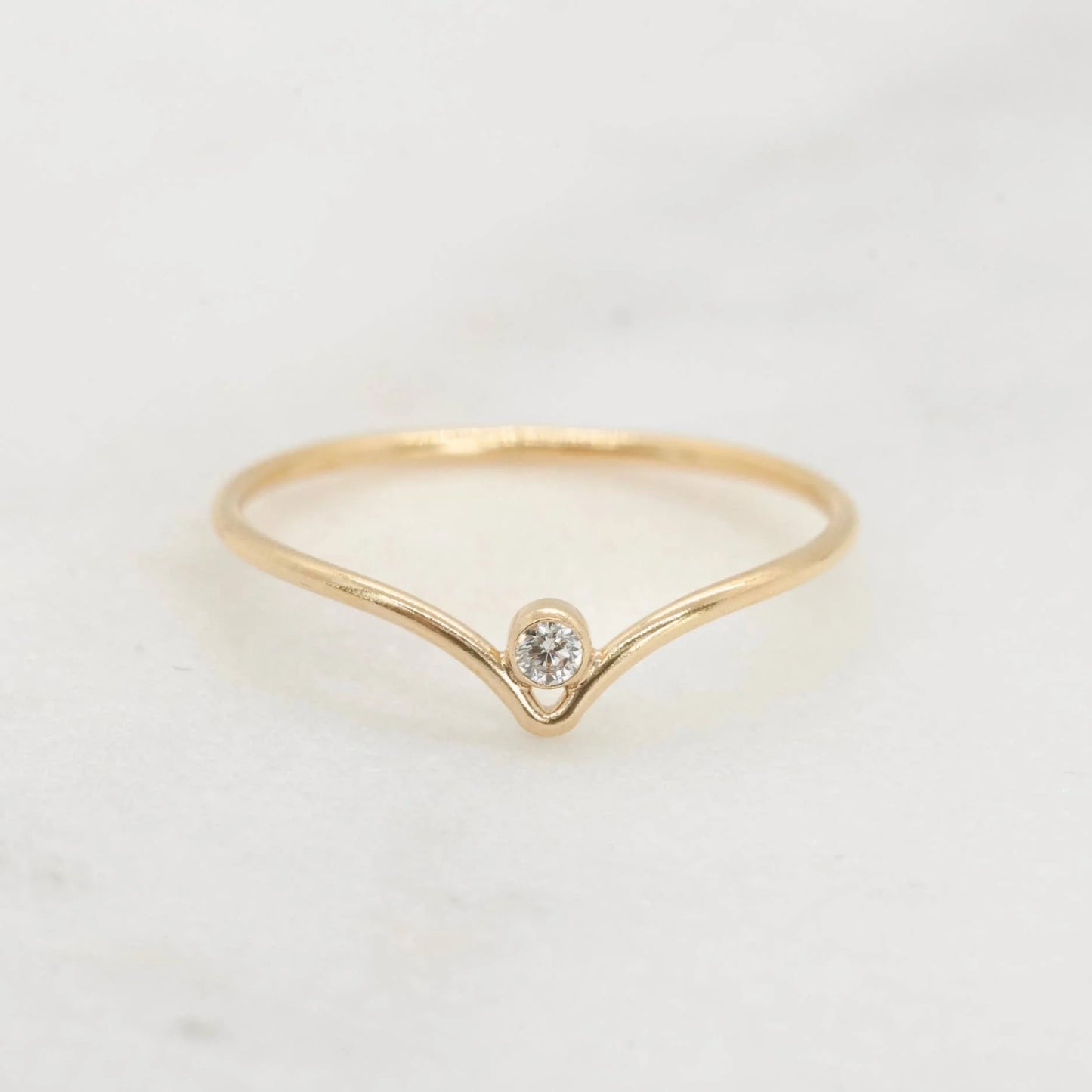 Petite Gold Aria Ring