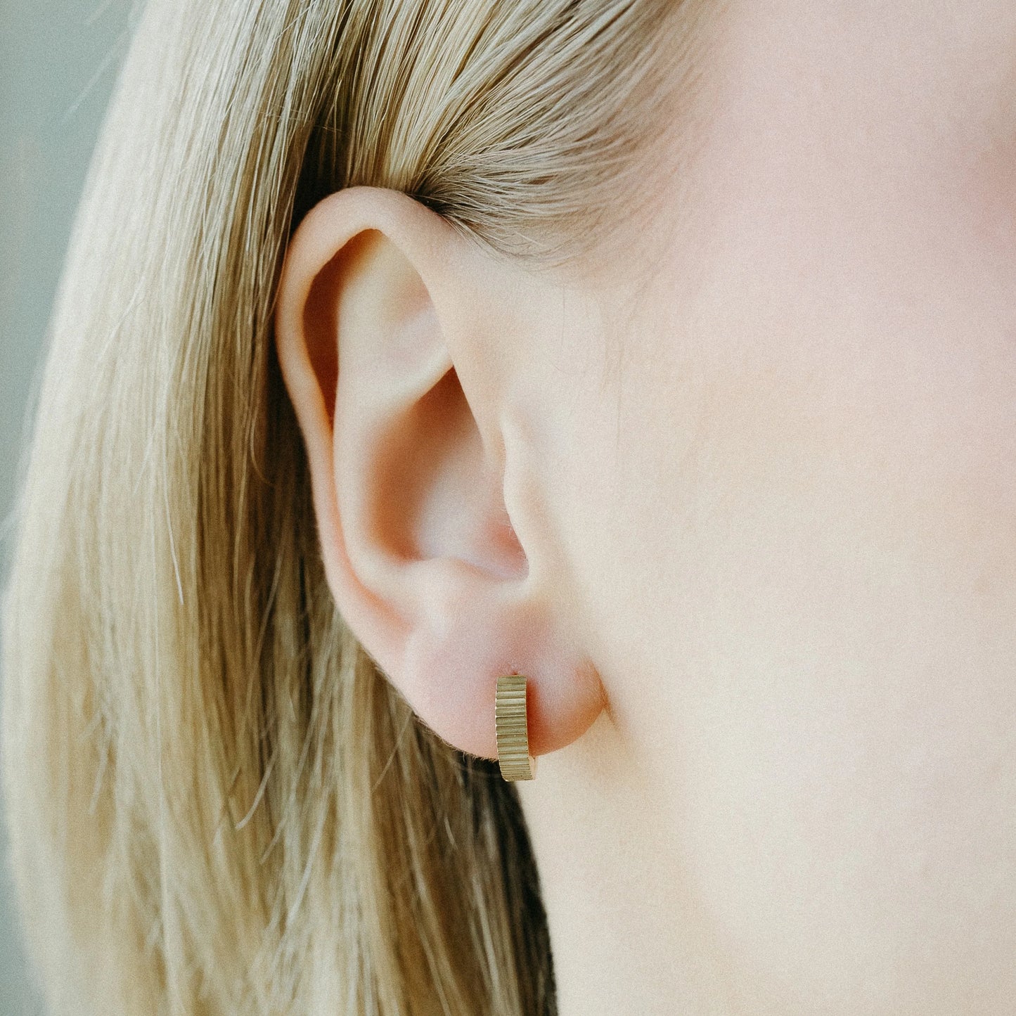 Petite Gold Aria Hoops