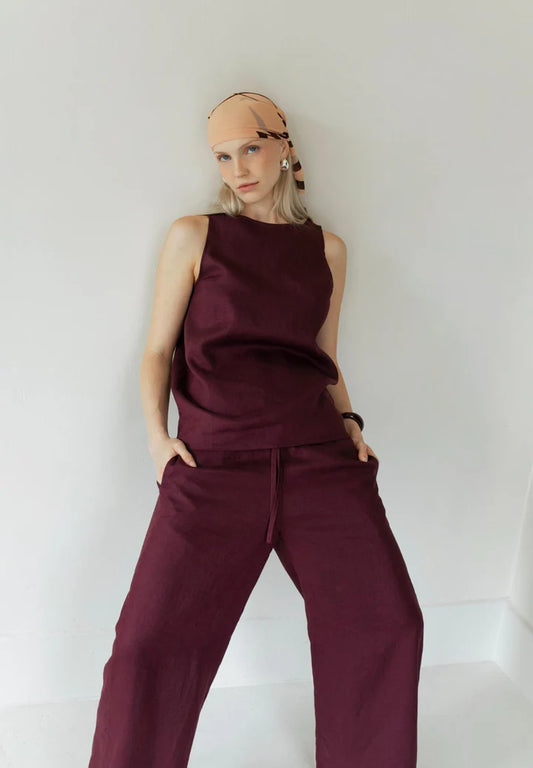 Paper Label Sadie Pant Fig