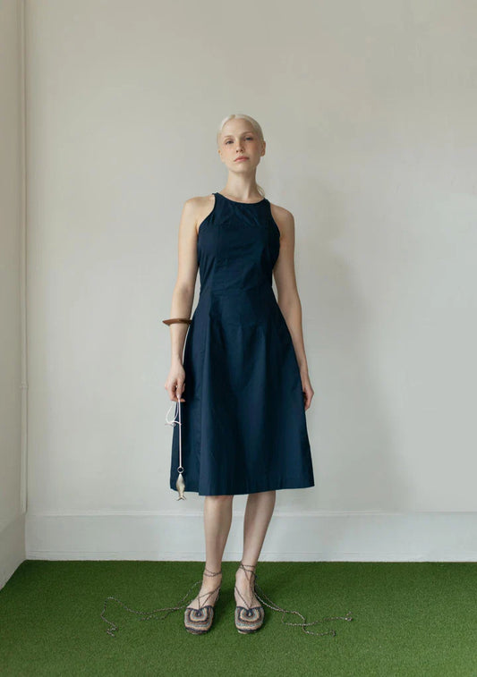 Paper Label Odette Dress Midnight Blue
