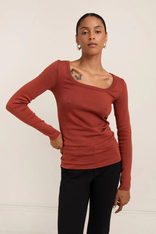 Paper Label Toni Square Neck Top