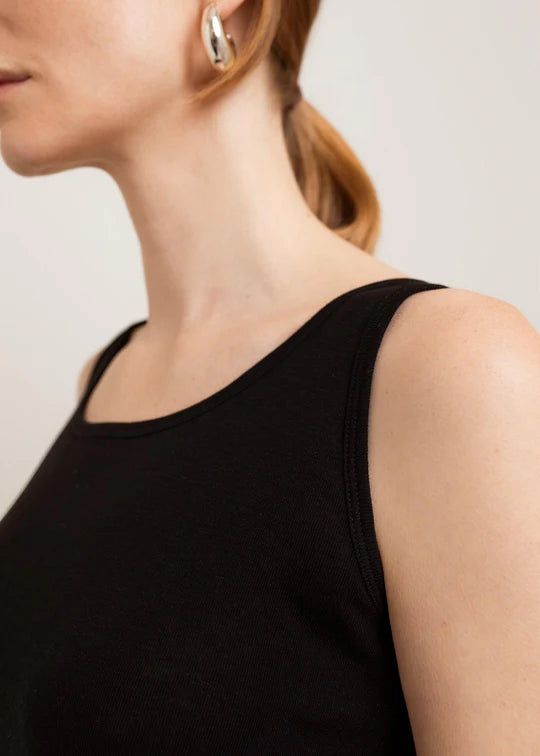 Paper Label Sana Sheer Tank Black