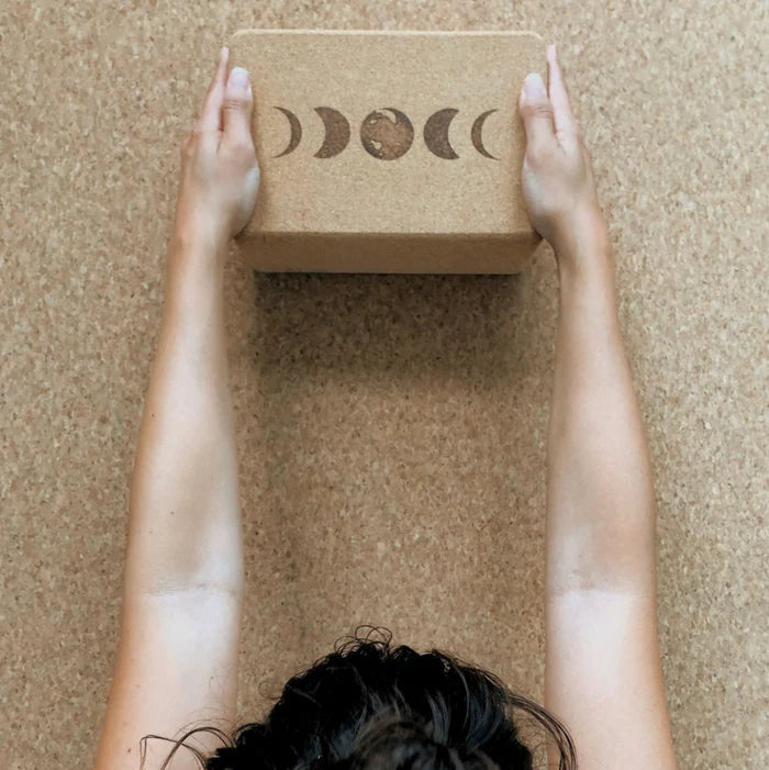 Scoria Cork Yoga Brick Moon
