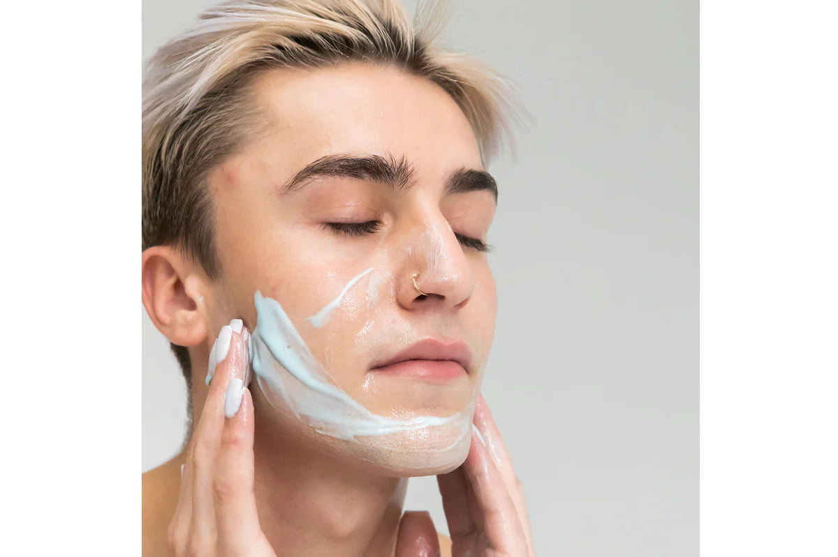 Om Organics Skincare Blue Azul Soothing Cleansing Emulsion - Full Size 102ml