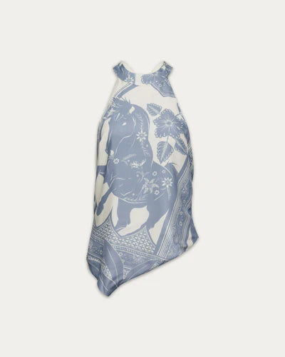 Kuwalla Western Boho Halter Blue Horse