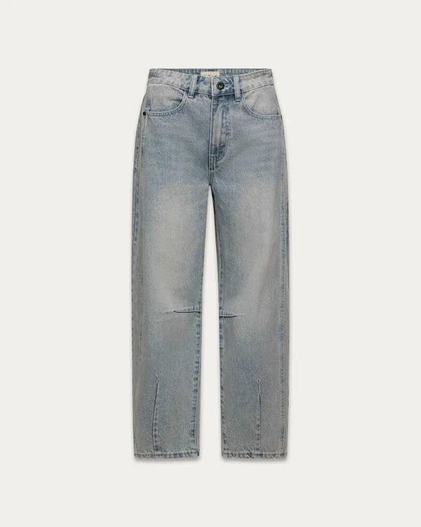 Kuwalla Jacquline Barrel Leg Stonewashed Light Blue