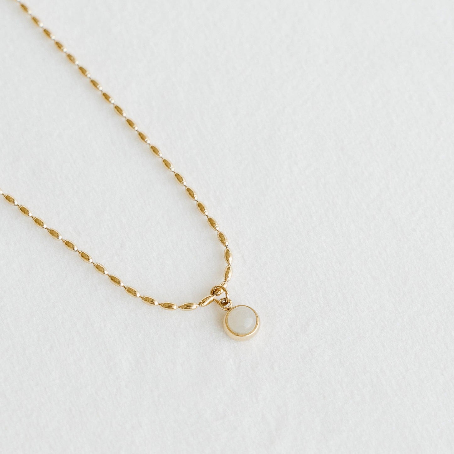 Petite Gold - Opal Necklace