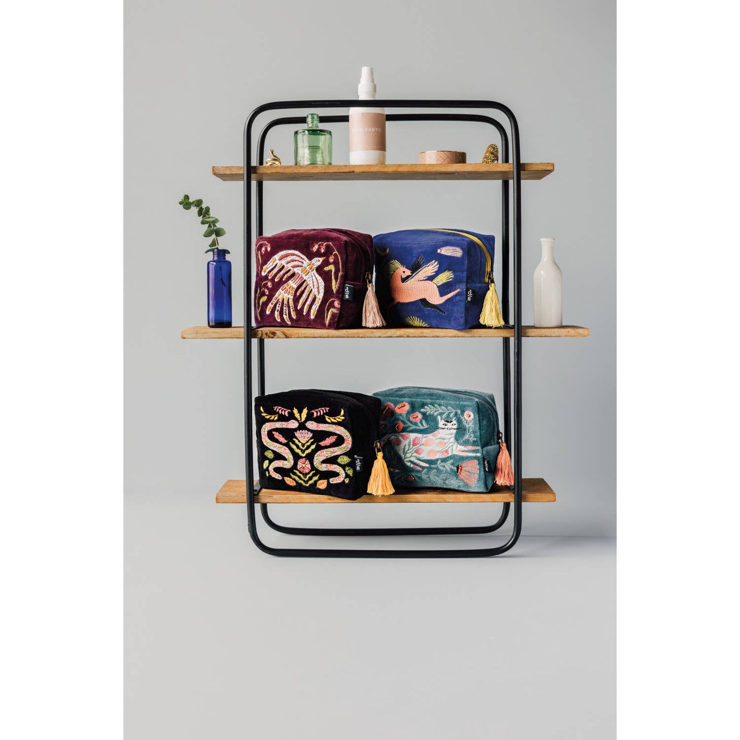 Danica Brands - Plume Embroidered Pouch