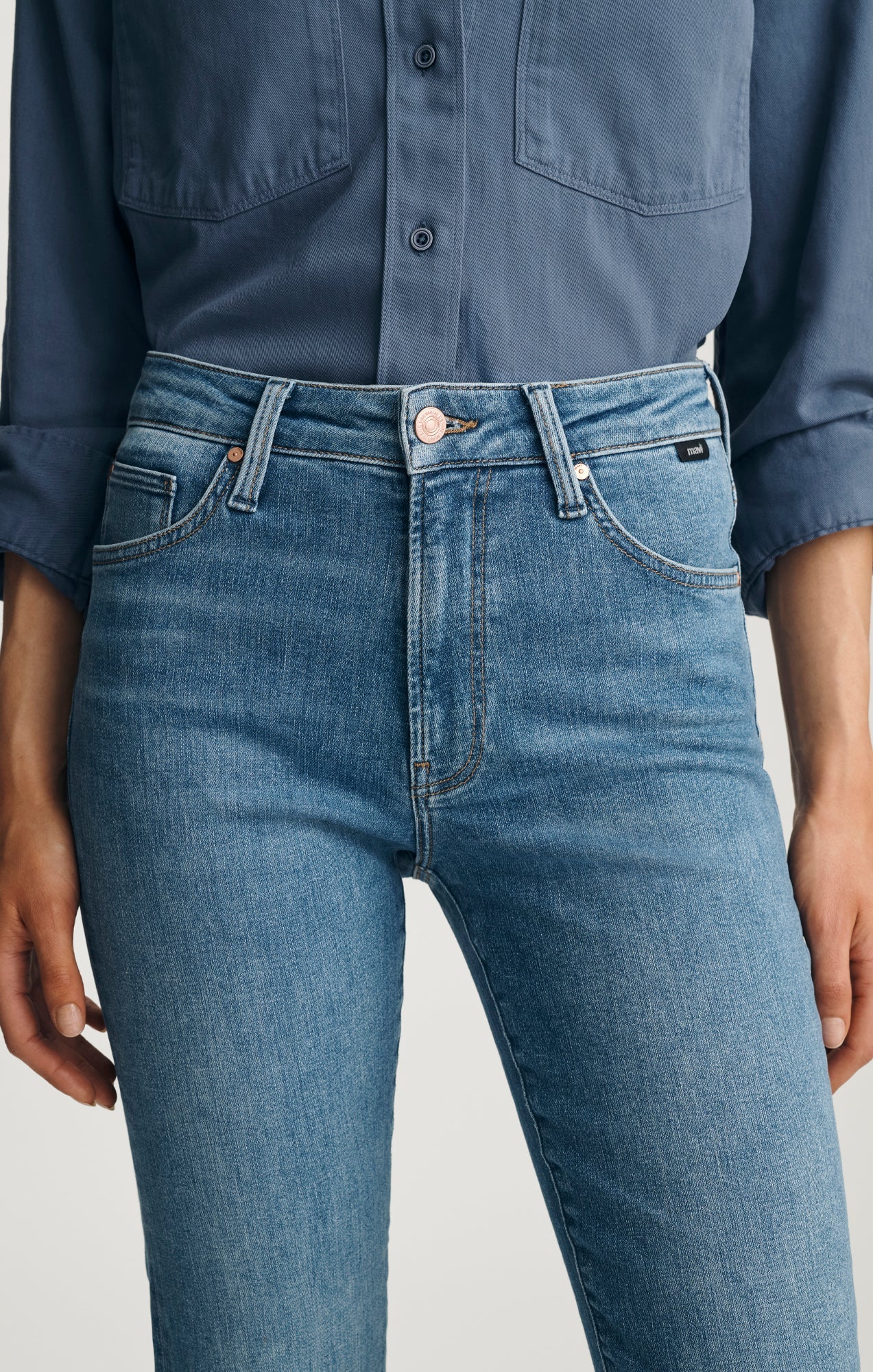 Mavi Kendra Mid Brushed Flex Blue