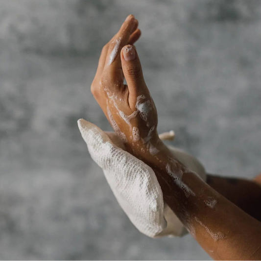 Danica Bath Mitt Set/3 Linen Amber/Natural