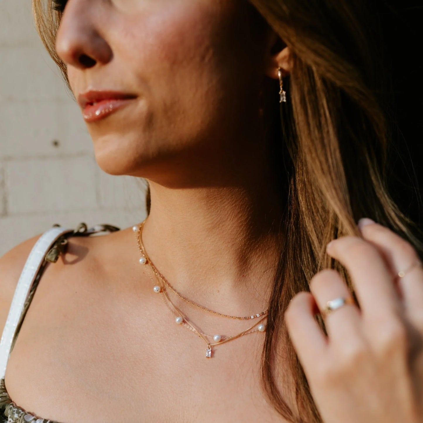 Jillian Leigh Amstetten Necklace Gold/Pearl