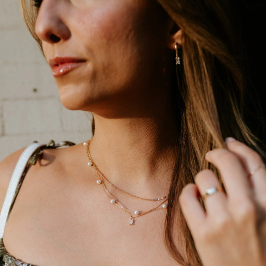 Jillian Leigh Amstetten Necklace Gold/Pearl