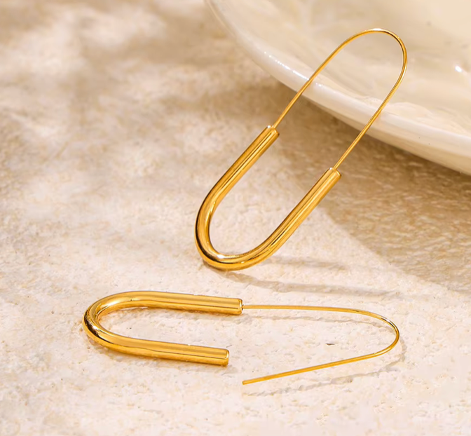 HoopLa - Paperclip Drop Hoops