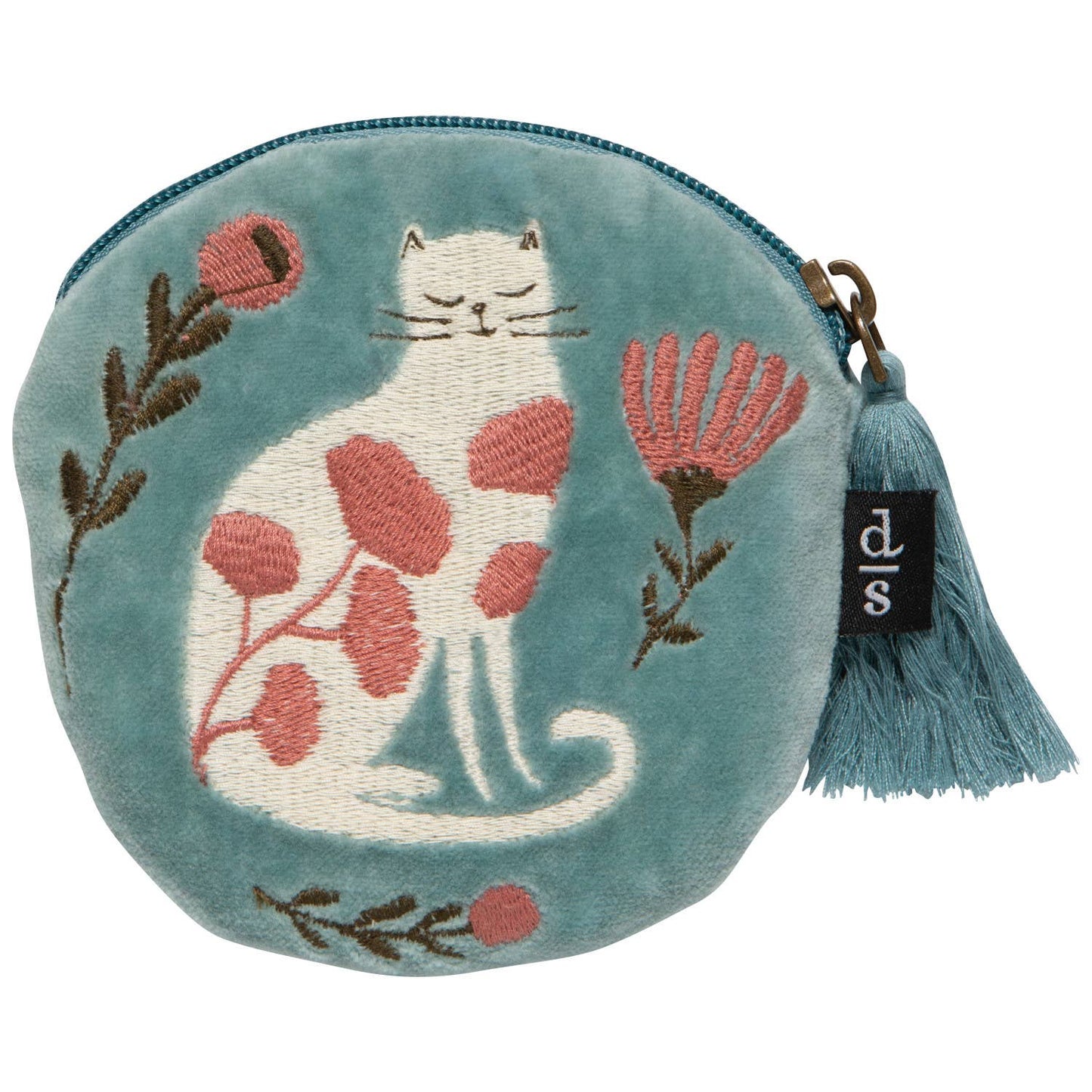 Danica Brands - Danica Studio Catbloom Embroidered Coin Purse