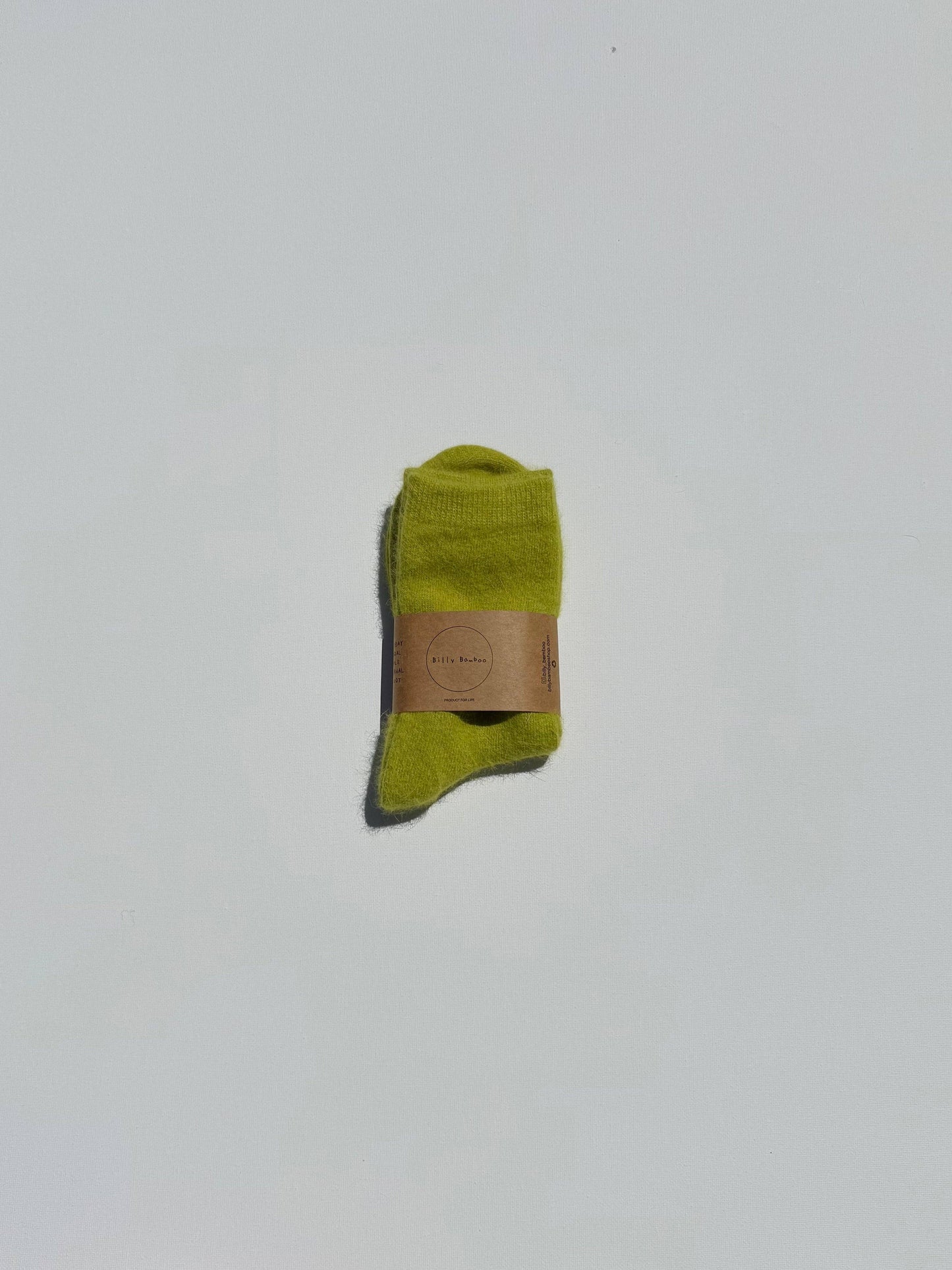 Billy Bamboo Fluffy Angora Socks Olivine