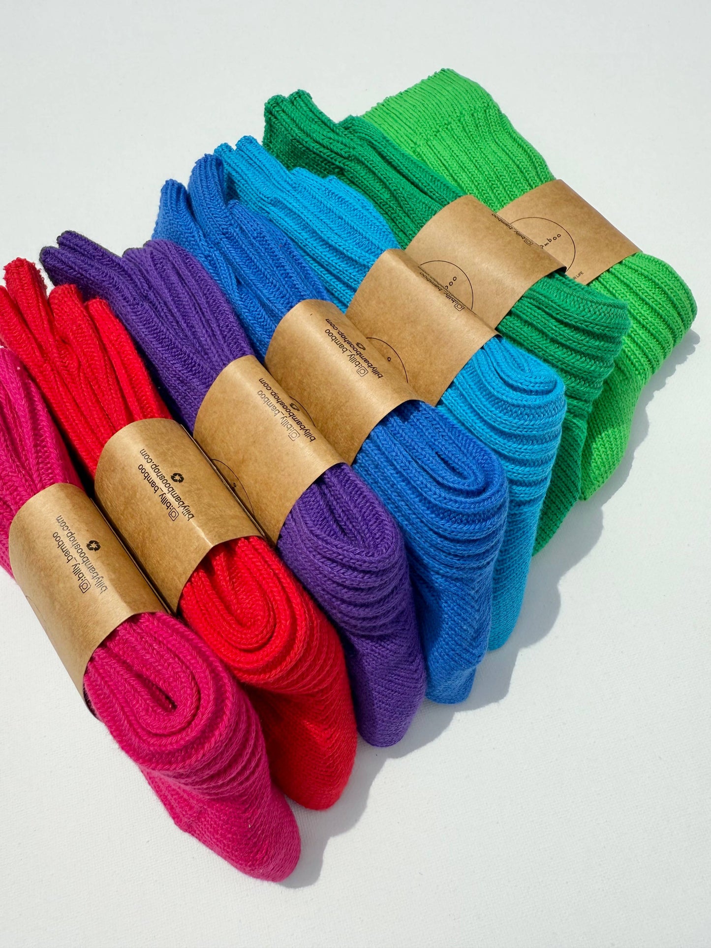 Billy Bamboo Ribbed Cotton Socks - Crystal bright: Grapes 🍇