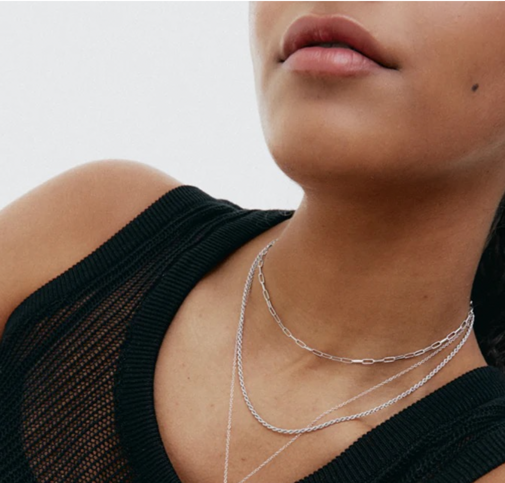 HoopLa -  PaperClip Necklace & Bracelet Chain-Waterproof-PVD: Yellow Gold / Bracelet