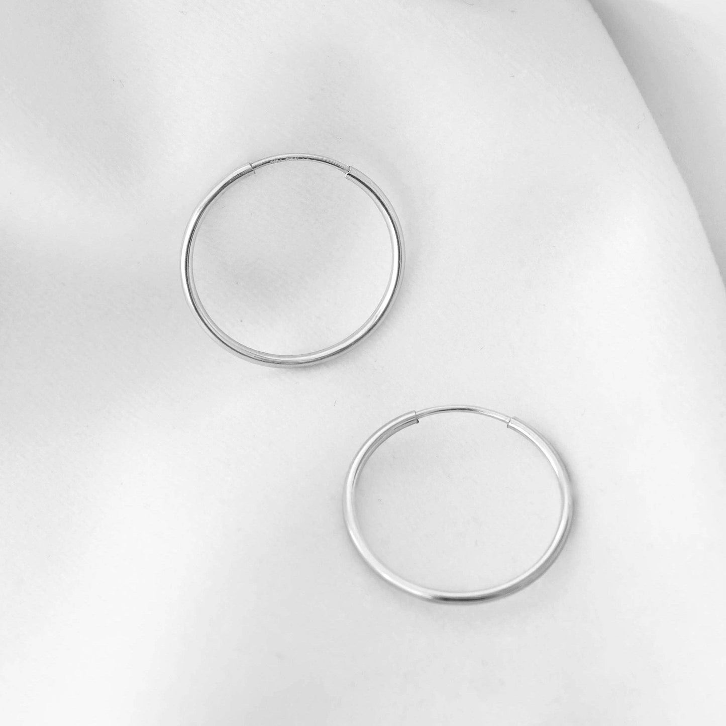 Petite Gold - Thin Hoops: Gold Filled / 12mm