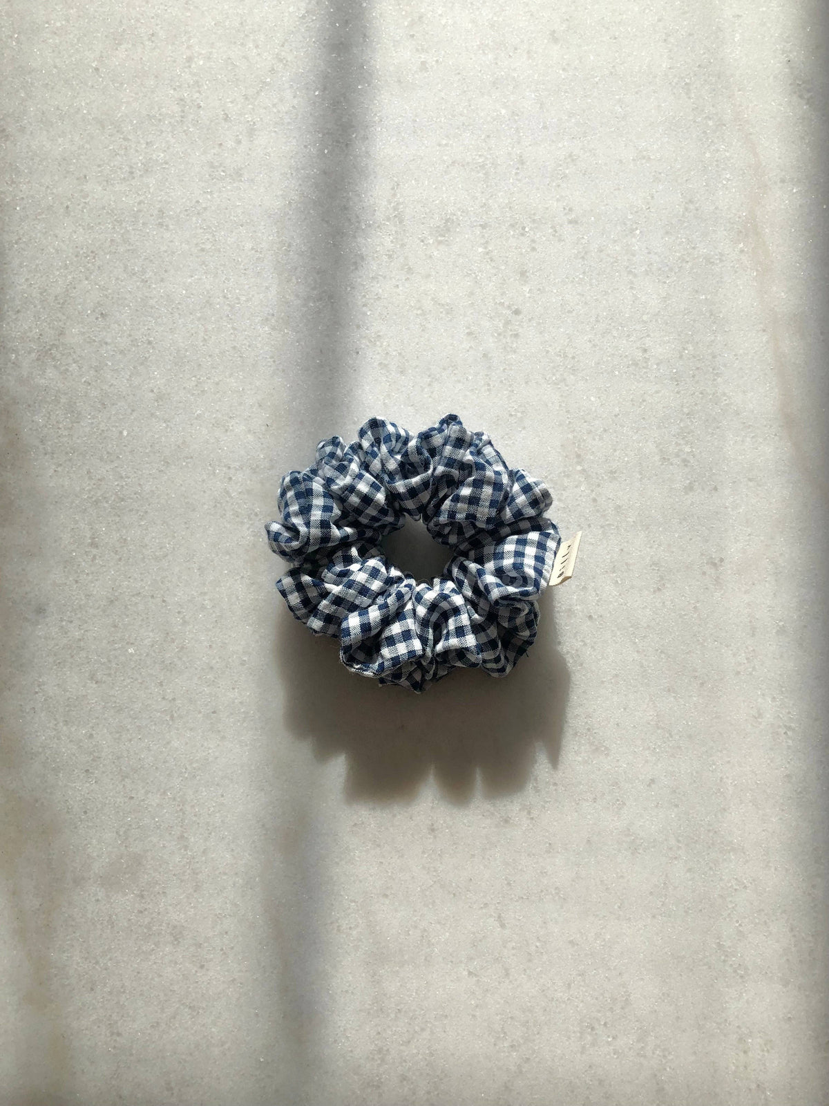 Billy Bamboo - Mini Gingham Seersucker Scrunchie Atlantic
