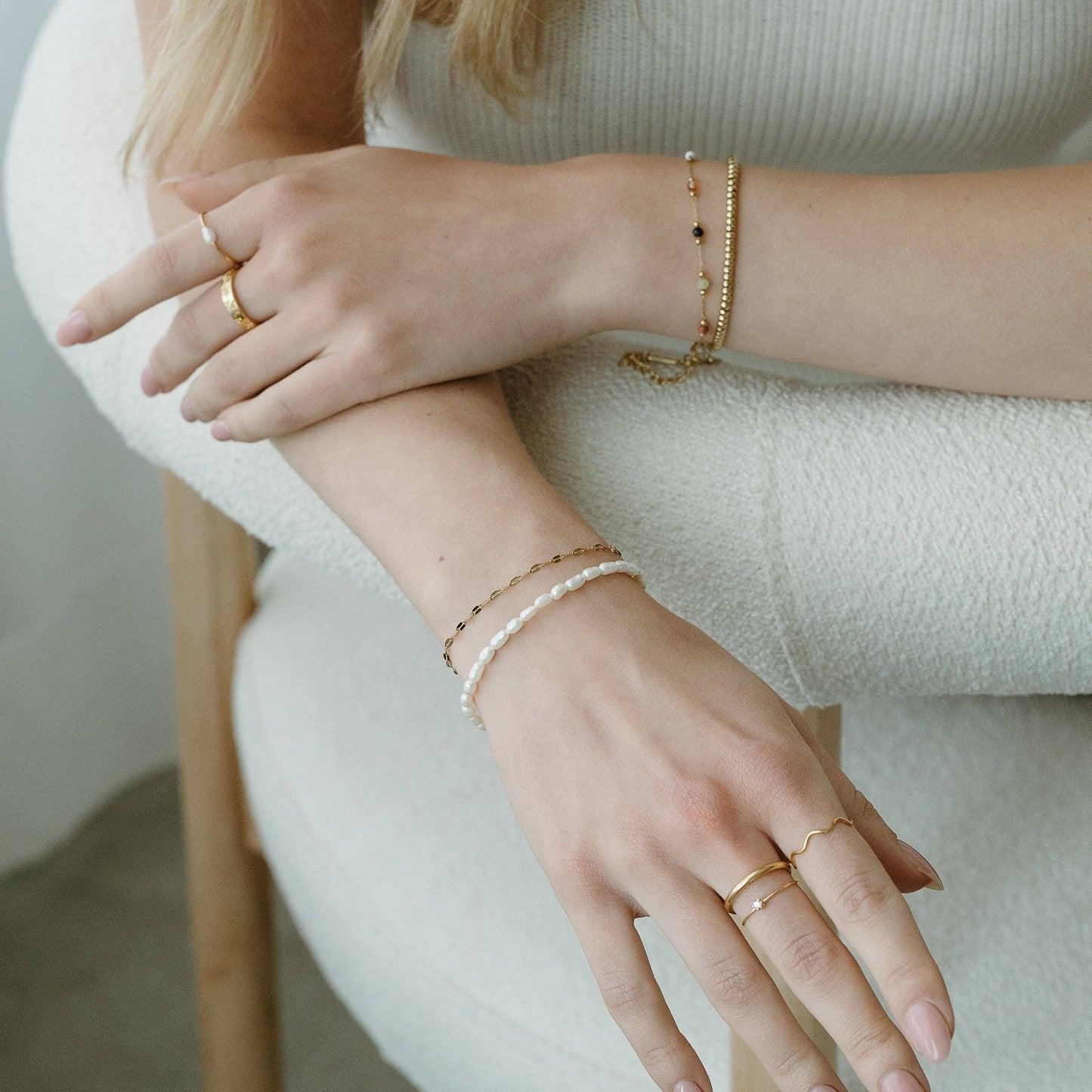 Petite Gold Beaded Bracelet