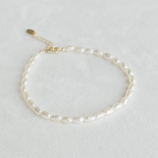 Petite Gold Freshwater Pearl Bracelet