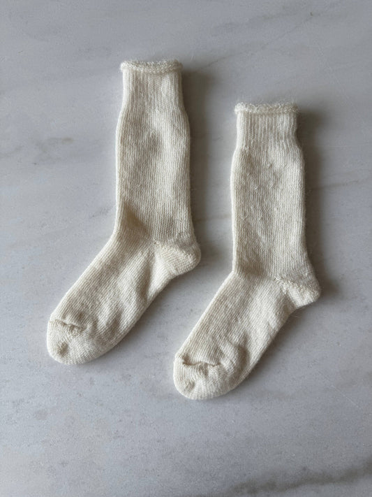 Billy Bamboo - Canada Mohair Socks - White High socks ( S/M )