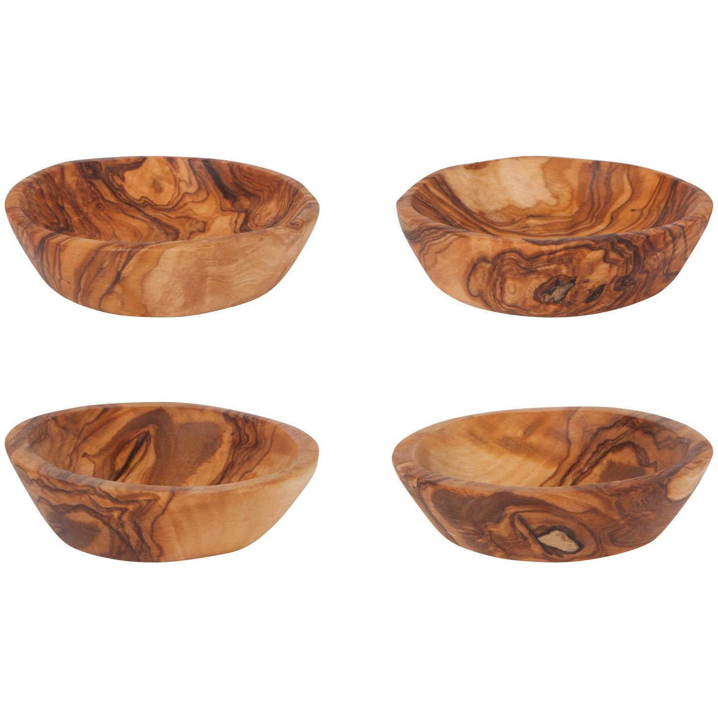 Danica Brands - Olive Wood Pinch Bowls Set of 4