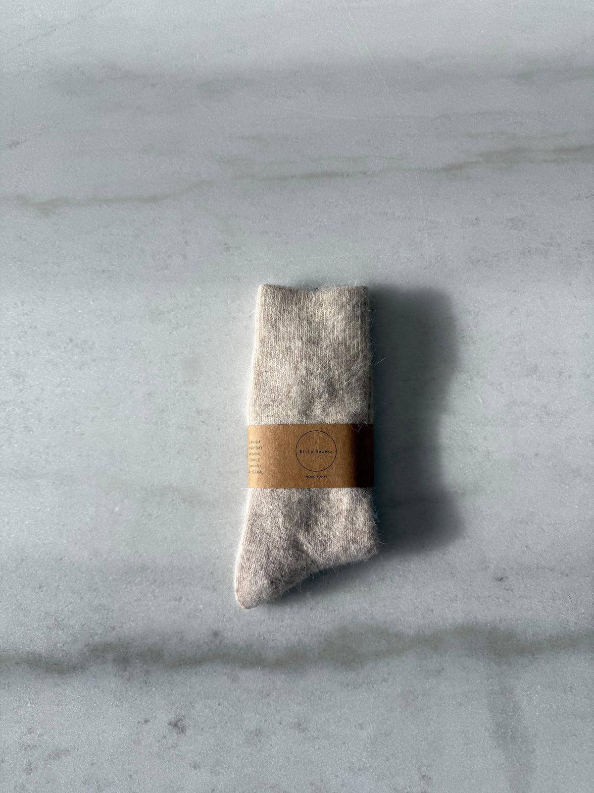 Billy Bamboo - Fluffy Angora Socks Red Coral