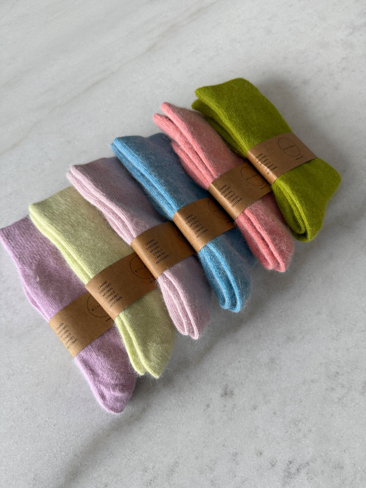 Billy Bamboo - Fluffy Angora Socks Turquoise