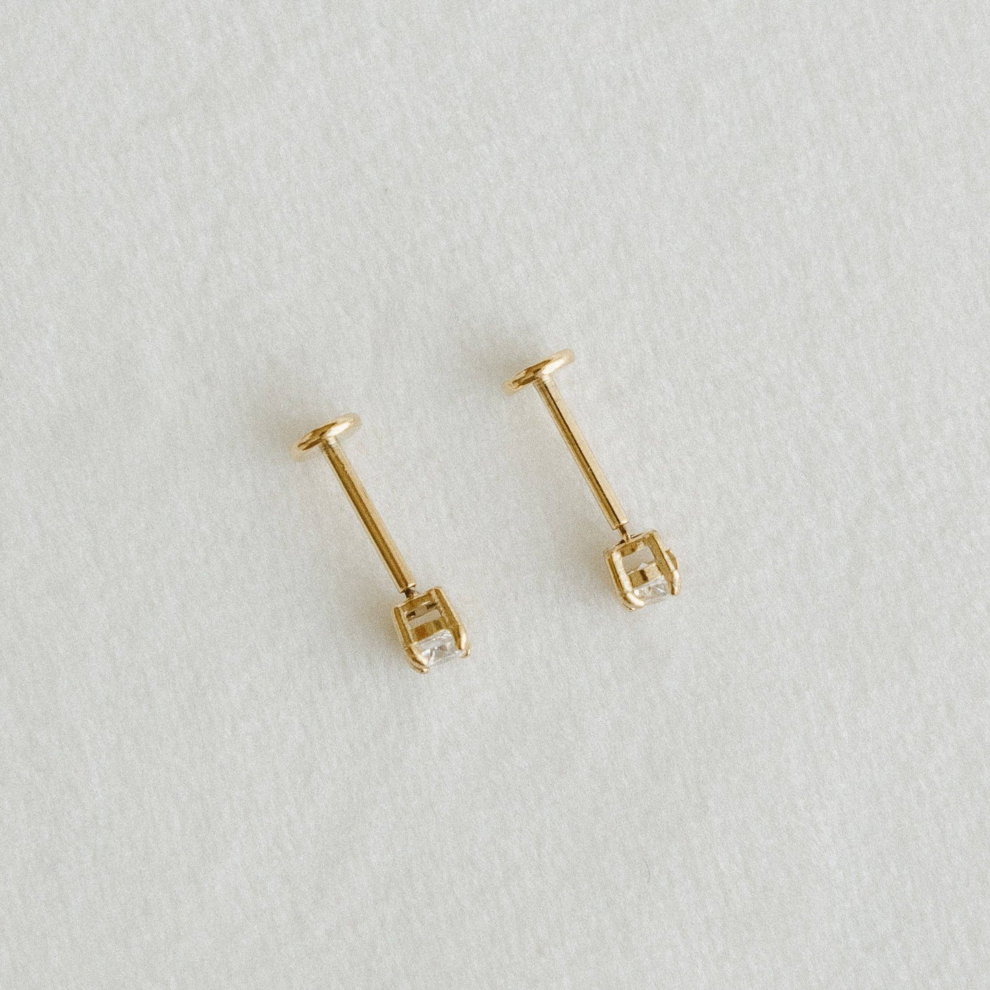 Petite Gold Diamond Studs