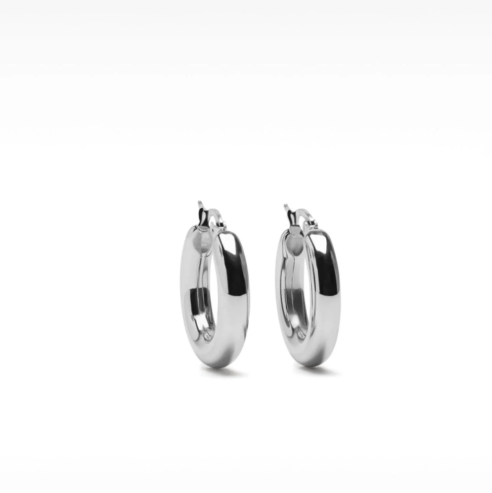 HoopLa -  Porto Hoop- Chunky Classic Hoop Earrings : Yellow Gold / 50mm